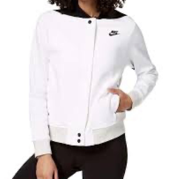 Nike Tech Letterman Jacket - Picture 1 of 5